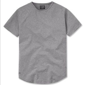 NEW Cuts Crew Curve-Hem Pyca Pro Heather Grey in S